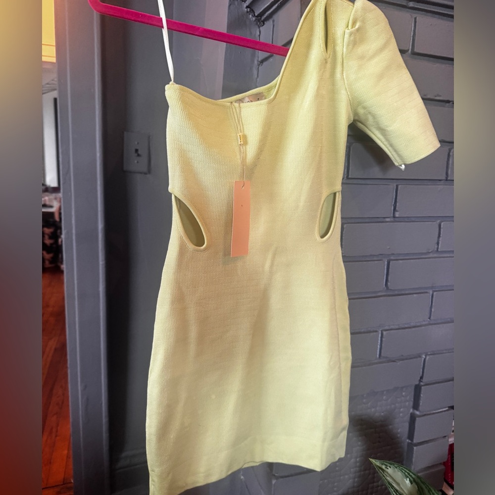 Paola Bernardi body con mini One-Shoulder Dress